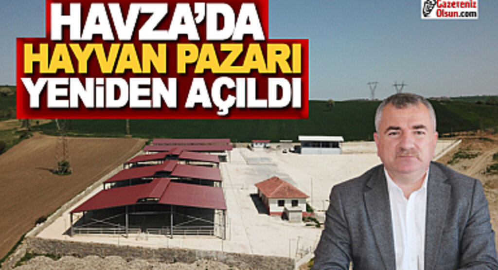 Havza'da Canlı Hayvan Pazarı Yeniden Açıldı