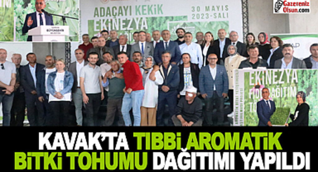 Kavak'ta Tıbbi Aromatik Bitki Tohumu Dağıtıldı