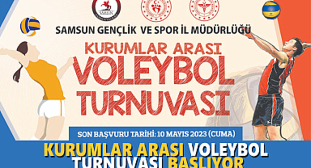 Kurumlar arası voleybol turnuvası başlıyor