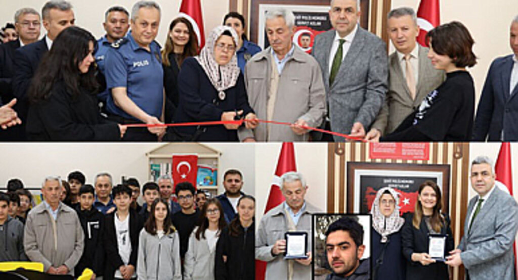 Şehit Polis Servet Arslan anısına Atakum'da Kütüphane