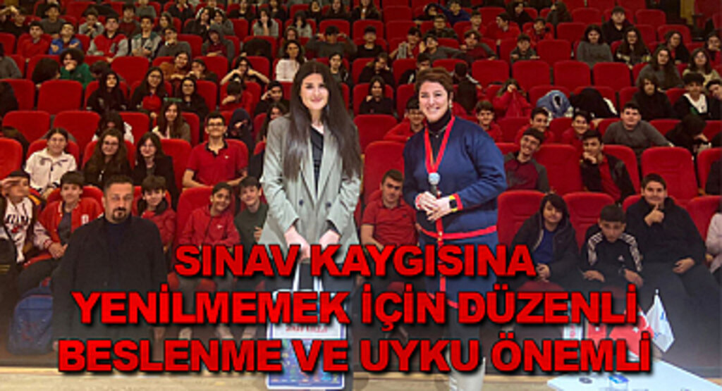 Sınav kaygısına yenilmemek için düzenli beslenme ve uyku önemli