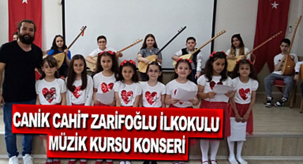 Canik Cahit Zarifoğlu ilkokulu müzik kursu konseri