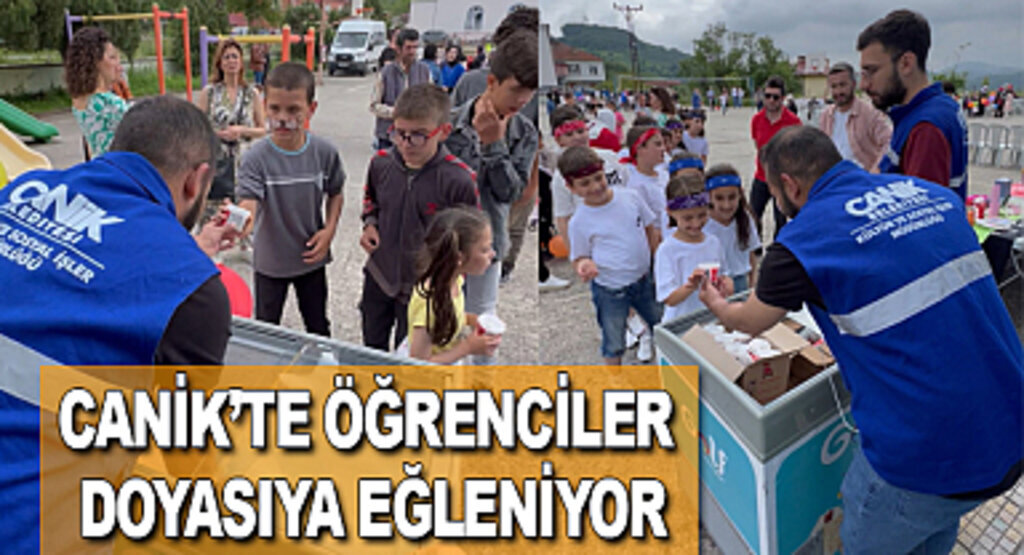 Canik’te Öğrenciler Doyasıya Eğleniyor