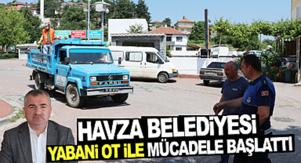 Havza Belediyesi yabani ot ile mücadeleyi başlattı