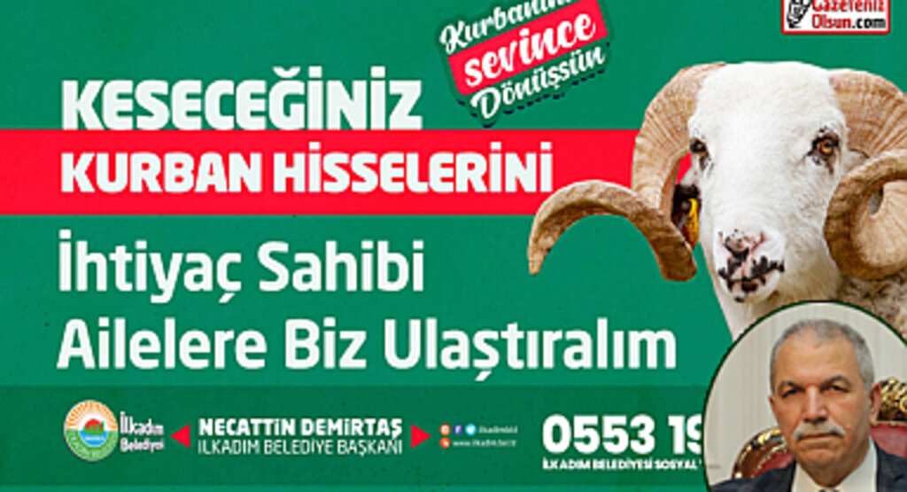 İlkadım Belediyesi'nden Kurban Kampanyası Kurbanınız Sevince Dönüşsün
