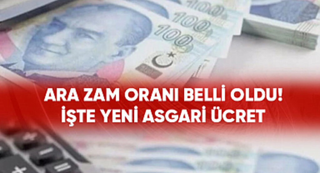 Yeni asgari ücret ne kadar oldu! Asgari ücrete yüzde 34 zam