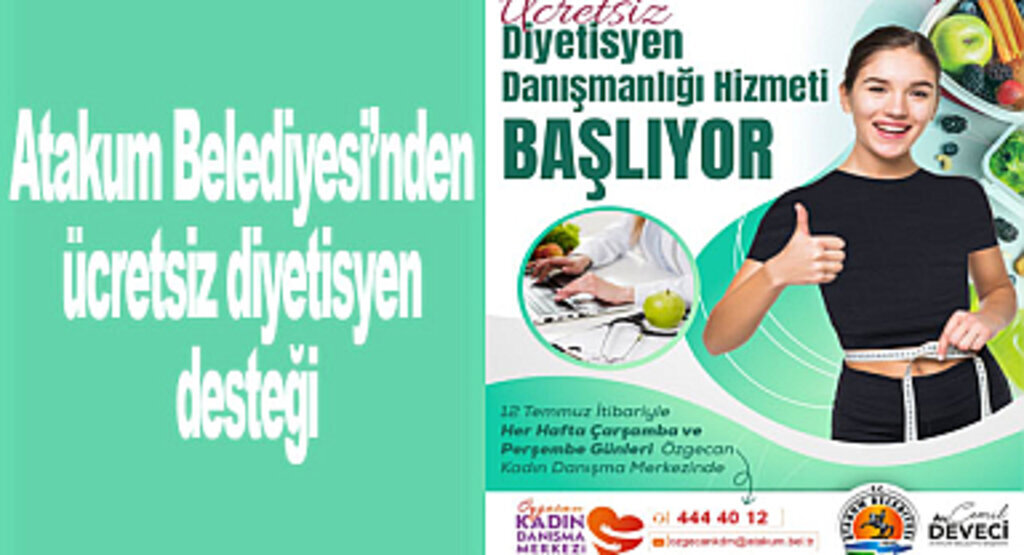 Atakum Belediyesi’nden ücretsiz diyetisyen desteği