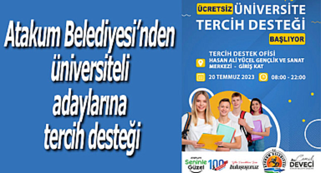 Atakum Belediyesi’nden üniversiteli adaylarına tercih desteği