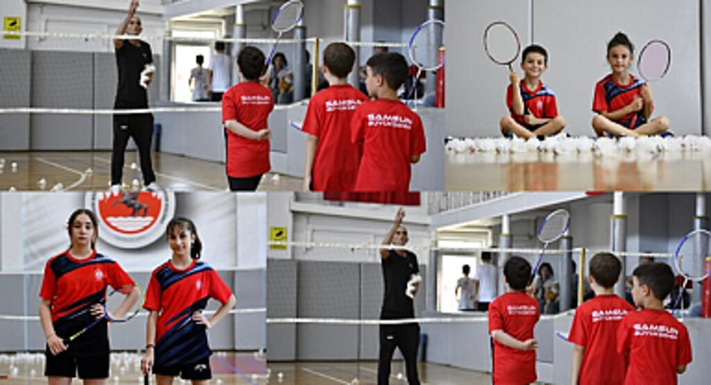 Badminton'da yaz spor okulu heyecanı başladı