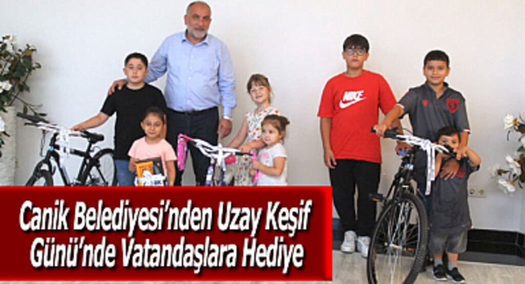 Canik Belediyesi’nden Uzay Keşif Günü’nde Vatandaşlara Hediye