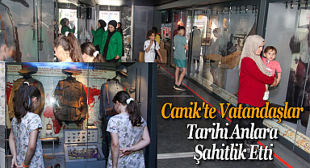 Canik'te Vatandaşlar Tarihi Anlara Şahitlik Etti