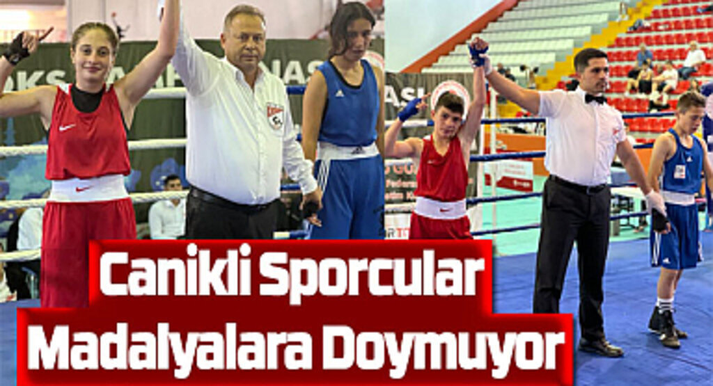 Canikli Sporcular Madalyalara Doymuyor 