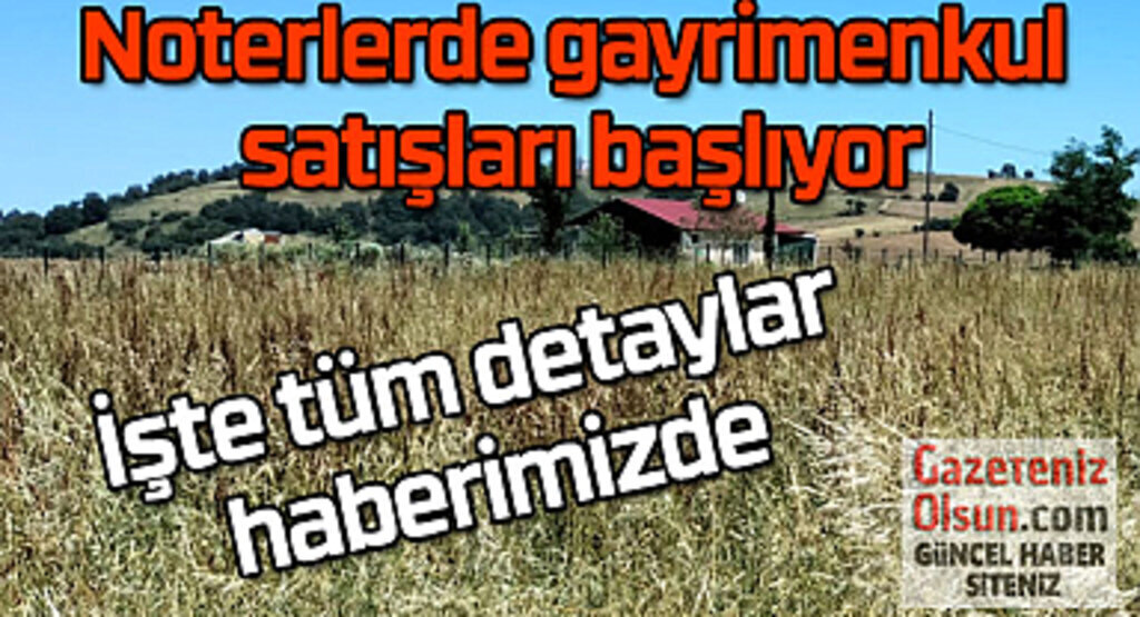 Noterden gayrimenkul satışı! Noter Tapu İşlemi! Noterde hangi işlemler yapılacak?