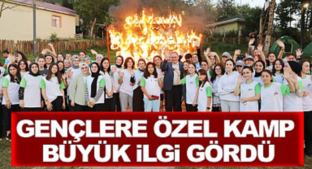Samsun'da gençlere özel kamp yoğun ilgi gördü