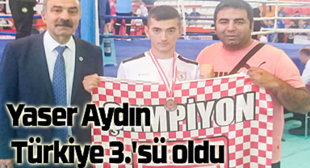 Yaser Aydın Türkiye 3.'sü oldu
