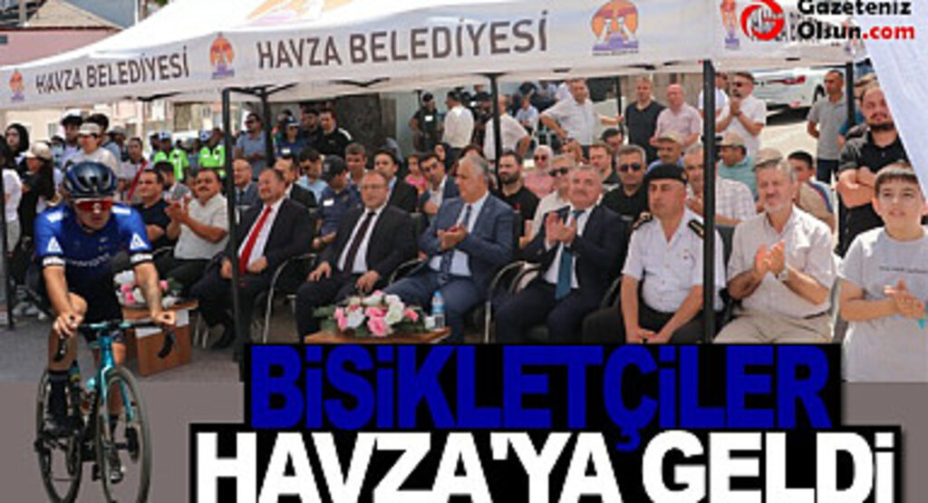 Bisikletçiler Havza'ya geldi