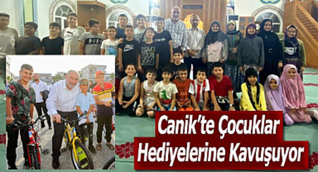 Canik’te Çocuklar Hediyelerine Kavuşuyor
