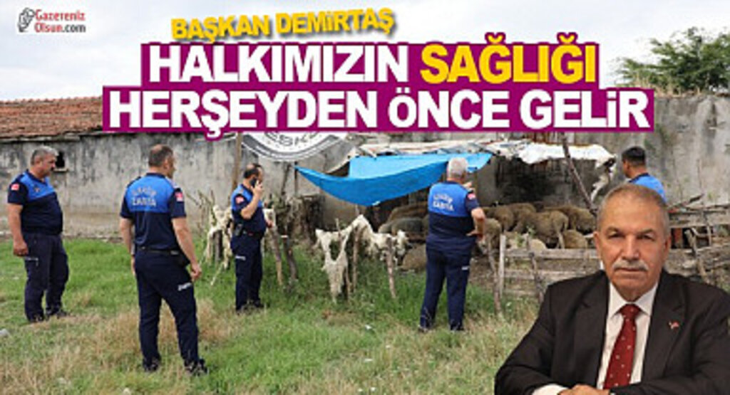 İlkadım Belediyesi Hayvan Yetiştiricilerini Denetledi