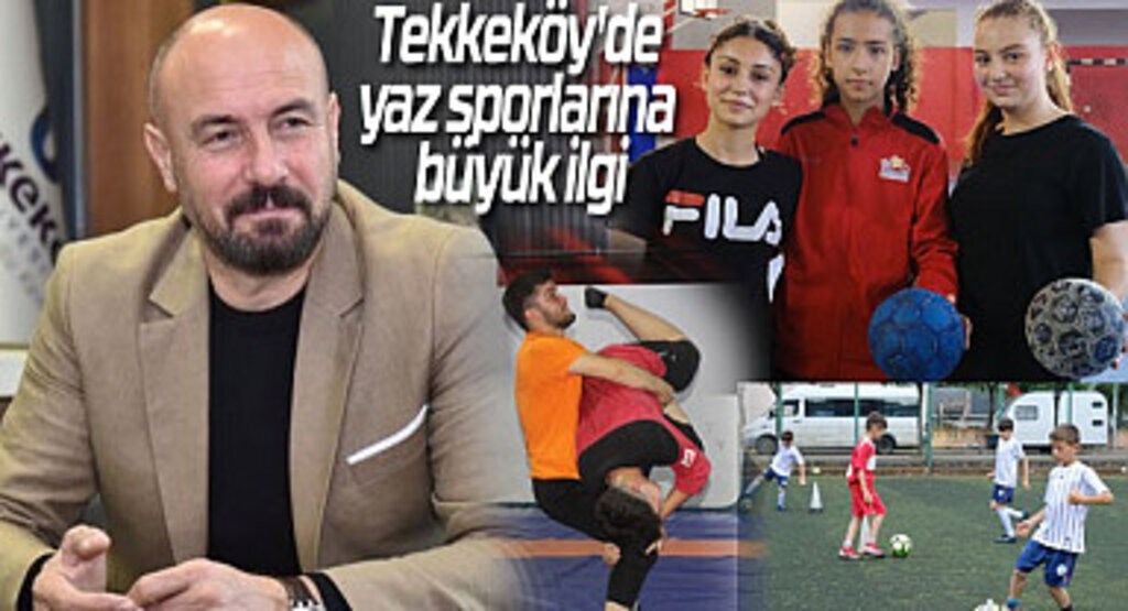 Tekkeköy’de yaz spor okulları gençleri spora teşvik ediyor
