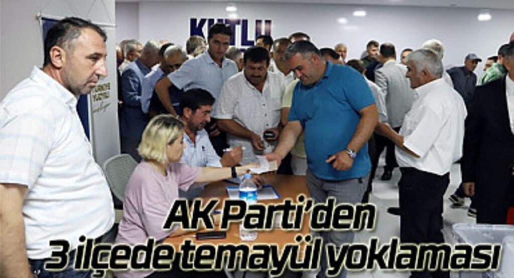 AK Parti Vezirköprü, Ladik ve Terme'de temayül yoklaması
