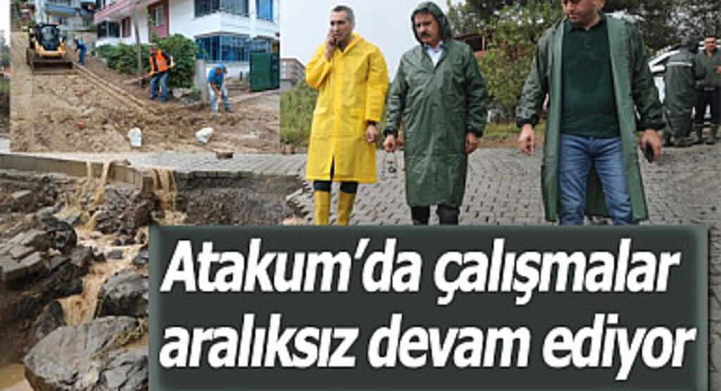 Atakum'da çalışmalar aralıksız devam ediyor