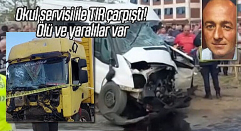 Atakum'da okul servisi ile TIR çarpıştı! 1 ölü 6 yaralı