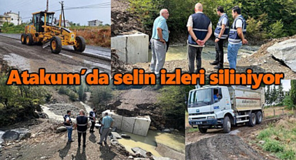 Atakum’da selin izleri siliniyor