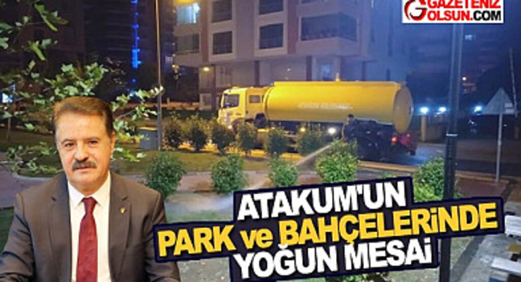 Atakum’un park ve bahçelerinde yoğun mesai