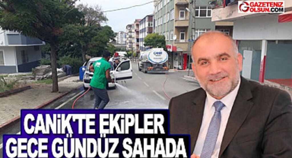 Canik’te Ekipler Gece Gündüz Sahada