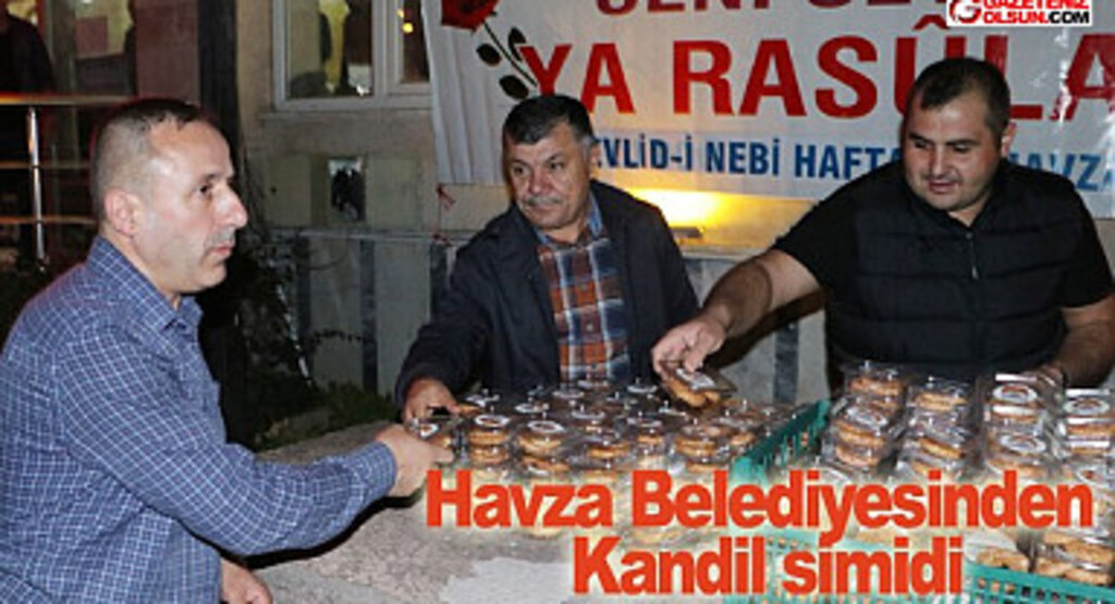Havza Belediyesinden kandil simidi