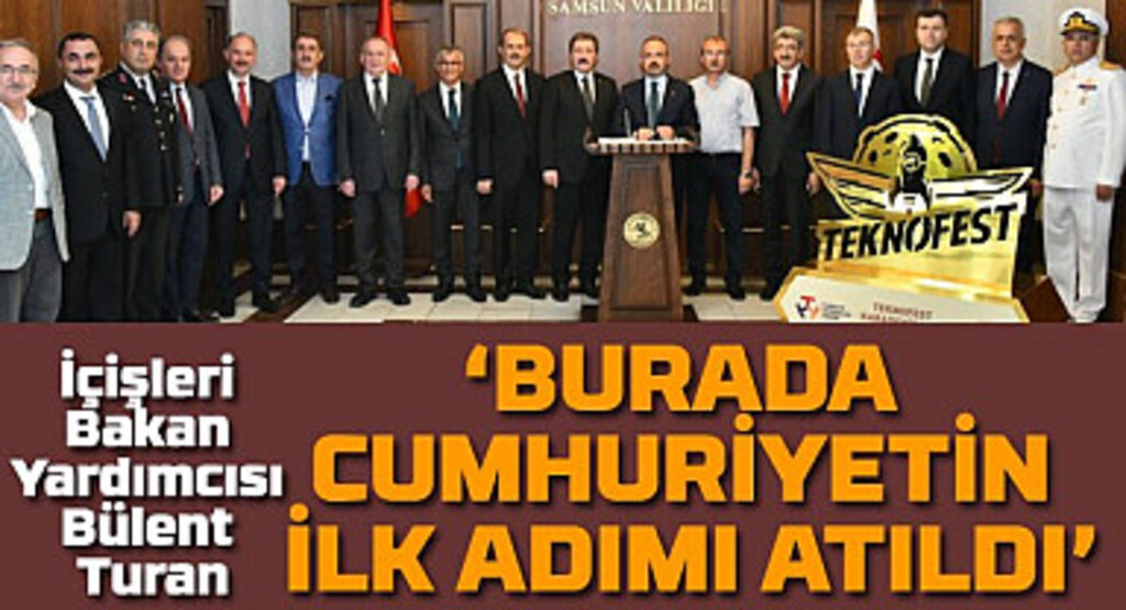 İçişleri Bakan Yardımcısı Bülent Turan Samsun'da