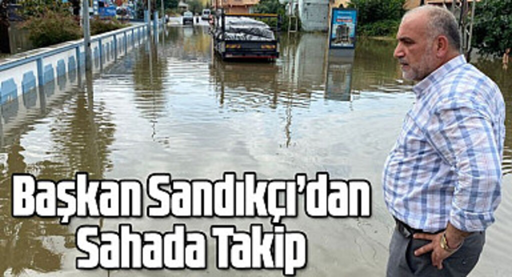 Samsun Canik Sel! Canik’te Sağanak Yağışa Anında Müdahale 