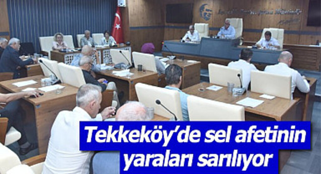 Tekkeköy’de sel afetinin yaraları sarılıyor