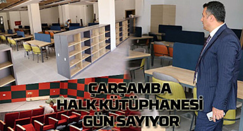 Türkiye’de ilk olacak! Çarşamba Halk Kütüphanesi'nde sona gelindi