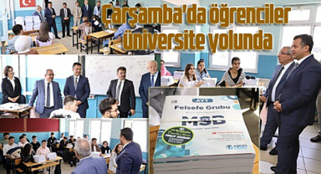 Çarşamba'da öğrenciler üniversite yolunda