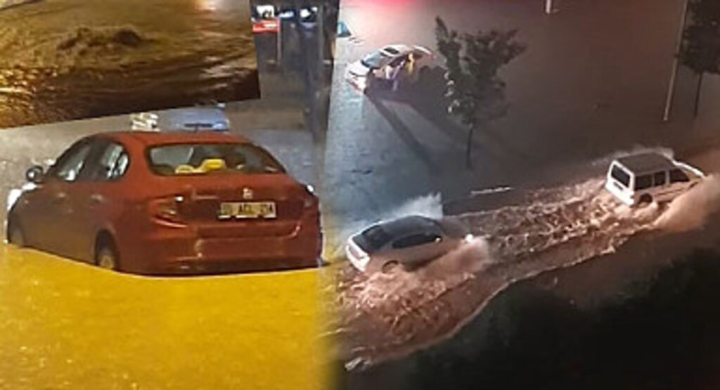 Samsun'da şiddetli yağış! Yollar göle döndü, vatandaşlar zor anlar yaşadı