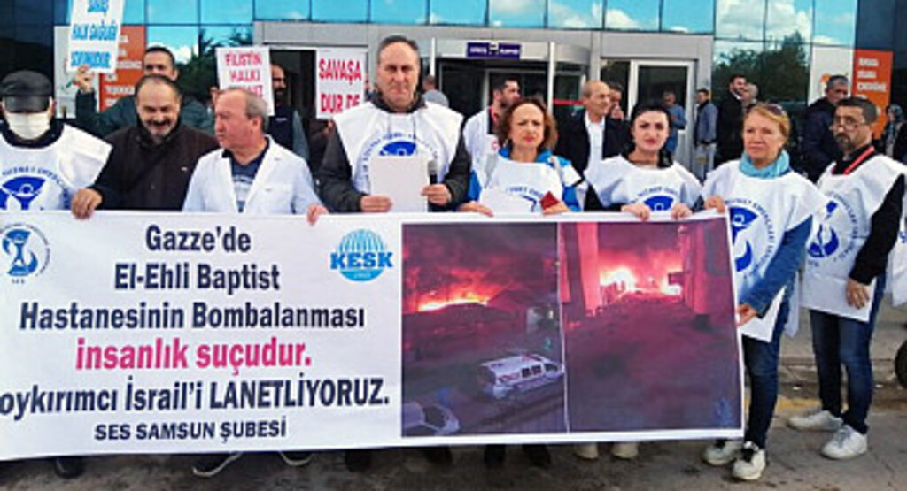 SES Şube Sekreteri Şuayip Zobalı: İsrail’in soykırıma varan tüm saldırıları kınıyoruz