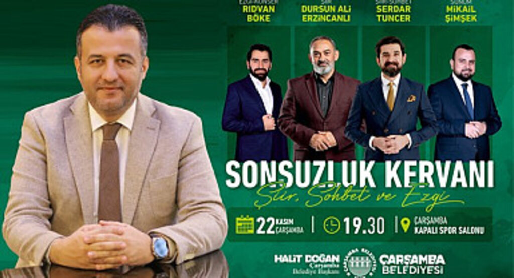 Çarşamba'da Sonsuzluk Kervanı ile şiir, sohbet ve ezgi dolu program