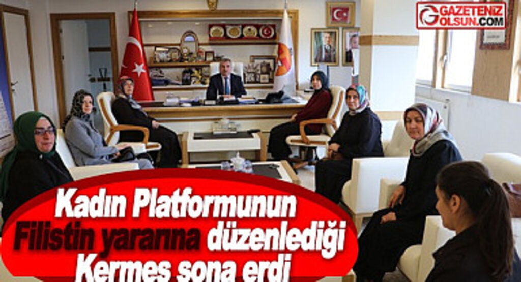 Kadın Platformunun Filistin yararına düzenlediği kermes sona erdi