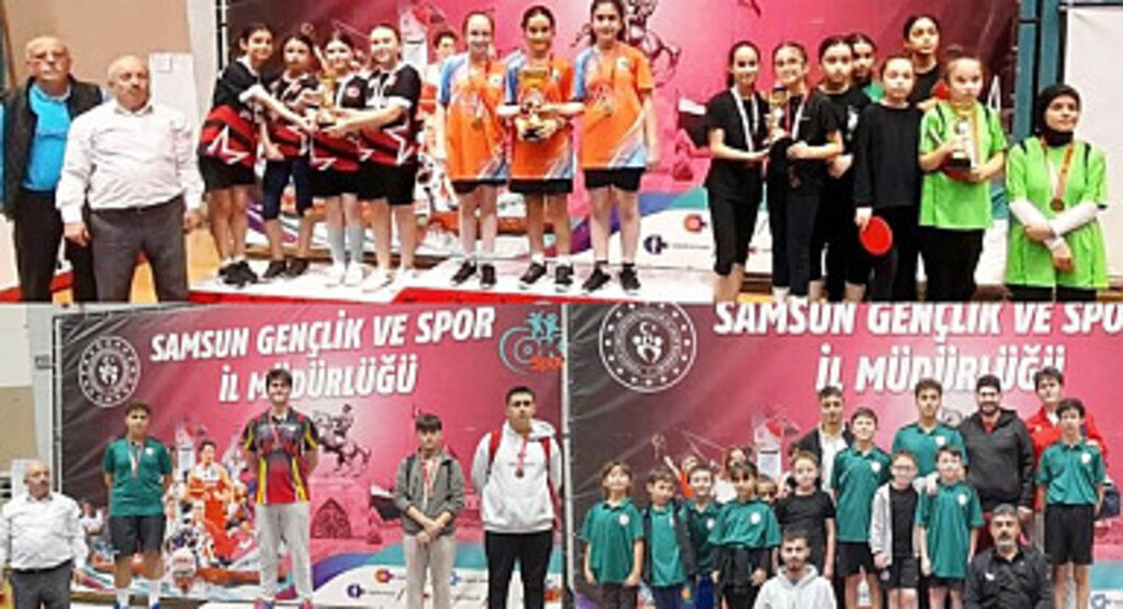 Küçükler Takım ve Gençler Masa Tenisi İl Birinciliği son erdi
