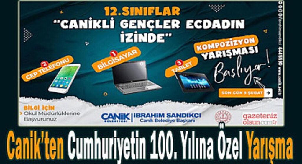 Canik’ten Cumhuriyetin 100. Yılına Özel Yarışma 