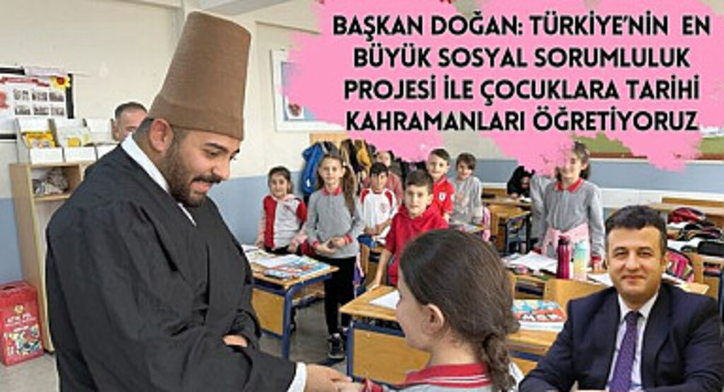 Çarşamba'da Sosyal Sorumluluk Projesi ile Çocuklara Tarihi Kahramanlar Öğretiliyor