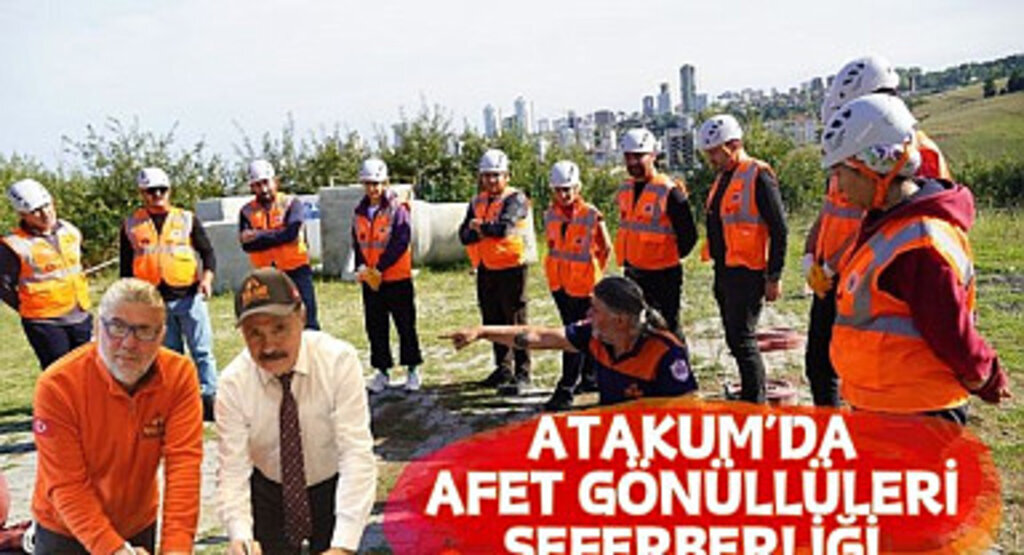 Atakum'da Afet Gönüllüleri seferberliği