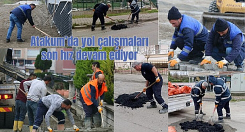 Atakum’da yol çalışmaları son hız devam ediyor