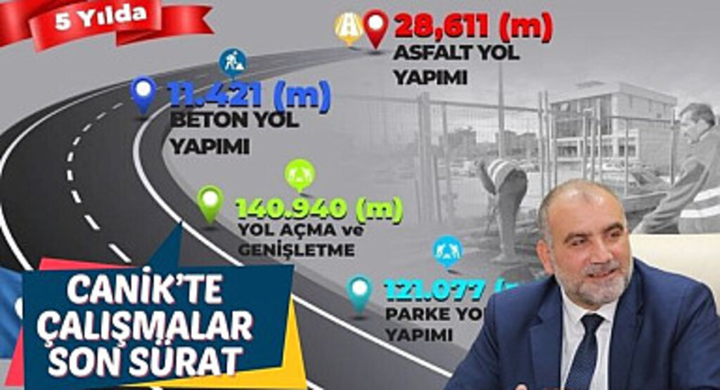 Canik Belediyesi ilçenin ulaşım ağını güçlendiriyor