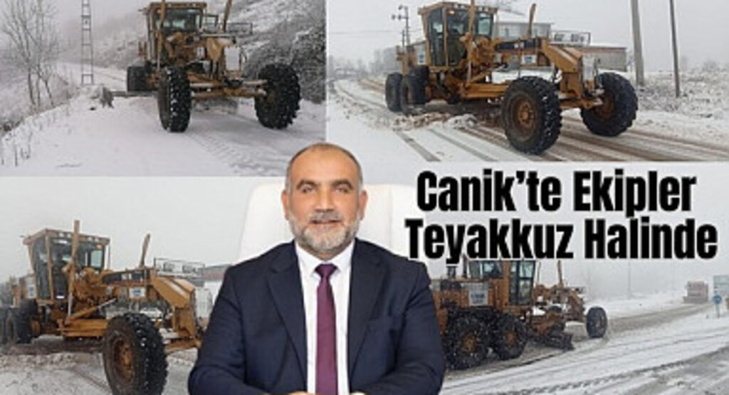 Canik Belediyesi Kar Teyakkuzu Halinde