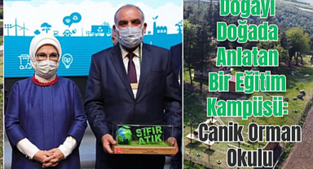 Canik Orman Okulu çocukları ve gençleri yeşil dokusuyla kucaklıyor