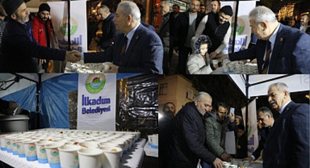 İlkadım Belediyesi'nden Regaib Kandili vesilesiyle vatandaşlara ikram