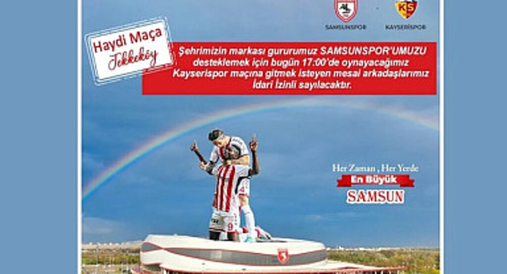 Tekkeköy Belediyesi Samsunspor'un yanında