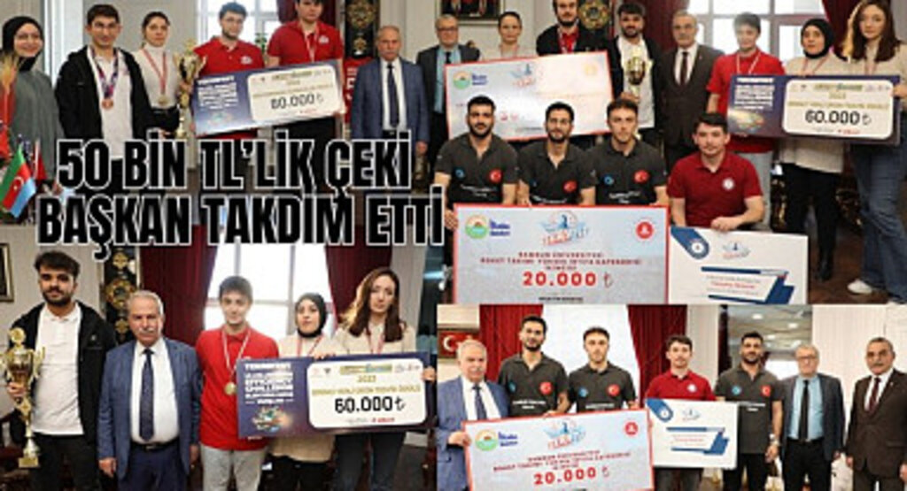 Başkan Demirtaş TEKNOFEST'te derece yapan takımları ödüllendirdi